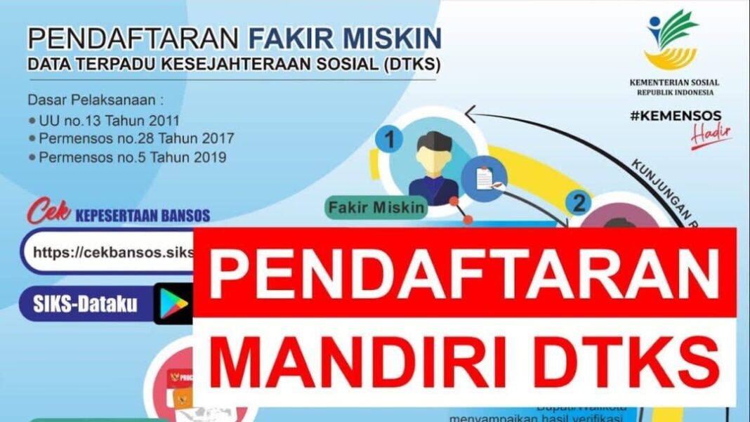 cara daftar DTKS, pendaftaran DTKS, dokumen pendaftaran, verifikasi DTKS, bantuan sosial,