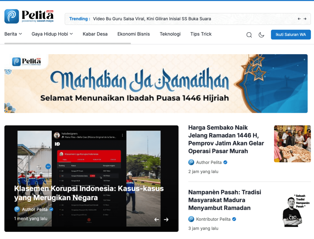 Pelita Online: Portal Media Massa Terpercaya