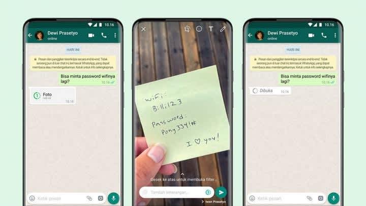 Cara Simpan Foto Sekali Lihat Di WhatsApp 