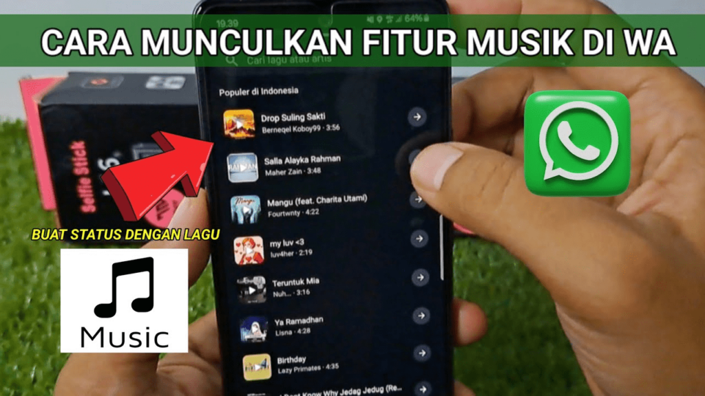 fitur musik WA, musik di status WA, fitur musik WhatsApp, musik di WA tidak muncul, cara atasi fitur musik WA